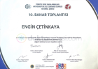 Prof. Dr. Engin Çetinkaya Ortopedi ve Travmatoloji sertifikası