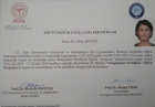 Uzm. Dr. Gülay Şengel Geleneksel ve Tamamlayıcı Tıp sertifikası