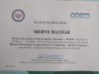 Uzm. Psk. Merve Baydar Emek Psikoloji sertifikası