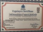 Uzm. Kl. Psk. Vefa Doğan Psikoloji sertifikası