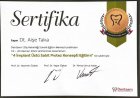 Dt. Aişe Taka Diş Hekimi sertifikası