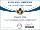 Psk. Şöhret Köse Psikoloji sertifikası