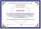 Psk. Melek Yıldız Psikoloji sertifikası