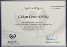Uzm. Kl. Psk. Göksu Ceren Dübüş Psikoloji sertifikası