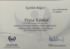 Uzm. Kl. Psk. Feyza Künkül Klinik Psikolog sertifikası