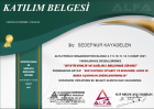 Dyt. Sedefnur Çankaya Diyetisyen sertifikası