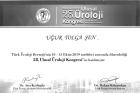 Op. Dr. Uğur Tolga Şen Üroloji sertifikası