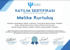 Psk. Dan. Melike Kurtuluş Psikolojik Danışman sertifikası