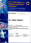 Doç. Dr. Emre Turgut Genel Cerrahi sertifikası