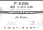 Op. Dr. Uğur Tolga Şen Üroloji sertifikası