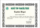 Doç. Dr. Kenan Çetin Genel Cerrahi sertifikası