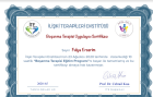 Uzm. Psk. Fulya Erserim Bayram Psikoloji sertifikası