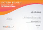 Psk. Dan. Melike Orçan Psikolojik Danışman sertifikası