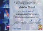 Op. Dr. Mehmet Yaman Ortopedi ve Travmatoloji sertifikası