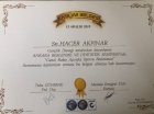Dyt. Hacer Akpınar Diyetisyen sertifikası