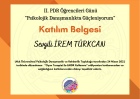 Uzm. Psk. Dan. İrem Türkcan Psikolojik Danışman sertifikası