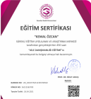 Uzm. Psk. Kemal ÖZCAN Psikoloji sertifikası