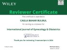 Op. Dr. Çağla Bahar Bülbül Hanedar Kadın Hastalıkları ve Doğum sertifikası