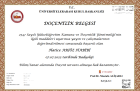 Doç. Dr. Hatice Arıöz Habibi Radyoloji sertifikası