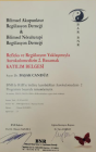 Dr. Başak Karaşahin İnevi Anestezi ve Reanimasyon sertifikası