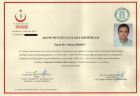 Uzm. Dr. Orkun Erden Dermatoloji sertifikası