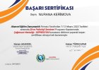 Uzm. Dr. Nurana Karimova Çocuk ve Ergen Psikiyatristi sertifikası