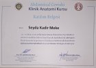 Op. Dr. S.Kadir Meke Genel Cerrahi sertifikası