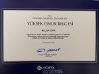 Dyt. Melisa Türk Diyetisyen sertifikası