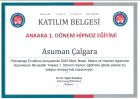 Uzm. Psk. Asuman Çalgara Psikoloji sertifikası