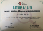 Dyt. Irmak Işık Diyetisyen sertifikası