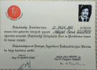 Dt. Mehmet Faruk Gülseren Diş Hekimi sertifikası