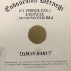Doç. Dr. Osman Barut Üroloji sertifikası