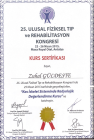 Uzm. Dr. Zuhal Güldeste Fiziksel Tıp ve Rehabilitasyon sertifikası