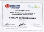 Fzt. Mustafa Gökberk Şener Fizyoterapi sertifikası
