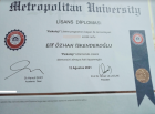 Psk. Elif Özhan Psikoloji sertifikası