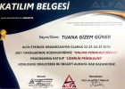 Psk. Tuana Güner Psikoloji sertifikası