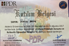 Uzm. Psk. Dan. Yunus Bedir Psikolojik Danışman sertifikası