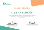 Psk. Dan. Aleyna Şengün Psikolojik Danışman sertifikası