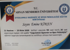 Psk. Dan. Emine Köken Psikolojik Danışman sertifikası