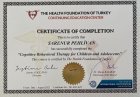 Uzm. Psk. Sarenur Pehlivan Psikoloji sertifikası
