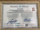 Psk. Aleyna Eren Psikoloji sertifikası