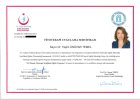 Uzm. Dr. Yeşim Ünüvar Temel Medikal Estetik Tıp Doktoru sertifikası