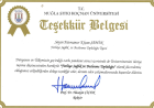 Dyt. Efşan Şahin Diyetisyen sertifikası