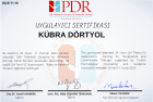 Uzm. Psk. Dan. Kübra Dörtyol Psikolojik Danışman sertifikası