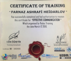 Psk. Dan. Farnaz Başarır Aşrafi Psikolojik Danışman sertifikası