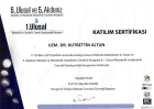 Op. Dr. Kutbettin Altun Genel Cerrahi sertifikası