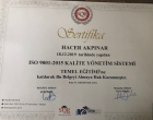 Dyt. Hacer Akpınar Diyetisyen sertifikası