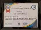Uzm. Psk. Dan. İbrahim Kılınç Psikolojik Danışman sertifikası