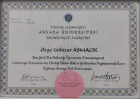 Dt. Özge Asmacık Yağcı Diş Hekimi sertifikası