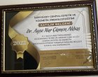 Op. Dr. Ayşe Nur Çümen Akbaş Kadın Hastalıkları ve Doğum sertifikası